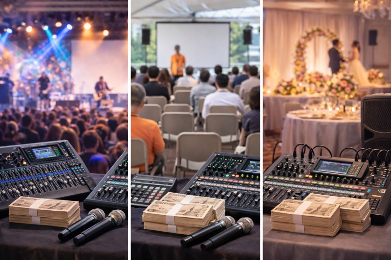 福岡の音響機材レンタル料金相場と費用を安く抑える3つのコツ