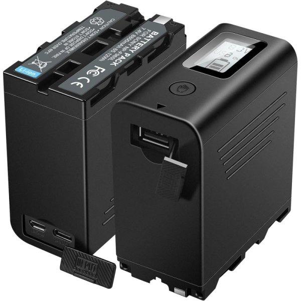 np-f970 バッテリー 8800mAh LCD残量表示 九州・福岡レンタル